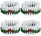 4 Pcs Christmas Village Accessories 35 Inch Christmas Village Fence Wooden Miniature Fence White Picket Fence for Dollhouse Village Landscape(White)